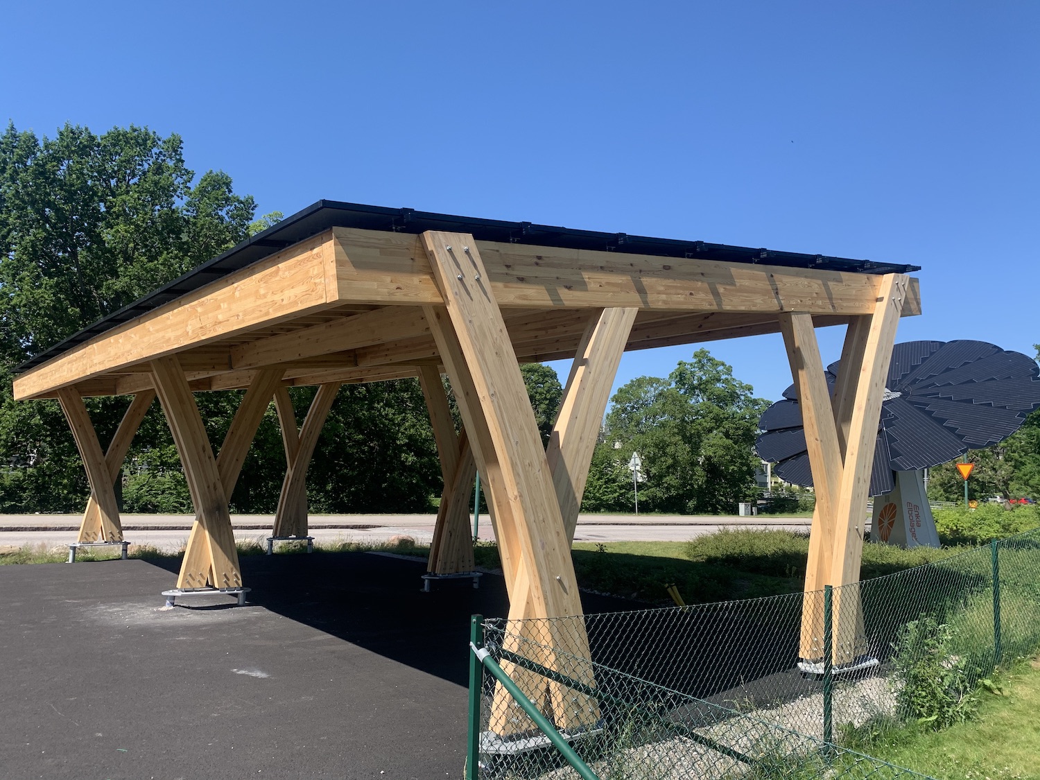 Carport med solceller