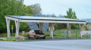 Carport med solceller